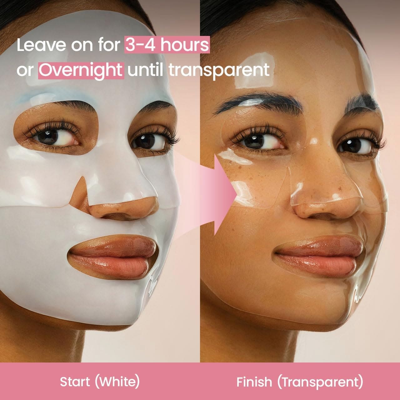 Bio Collagen Deep Hydration Hydrogel Face Mask with Hyaluronic Acid for Firm, Smooth & Radiant Looking Skin – Overnight Moisturizing Treatment  (8 Sheet)